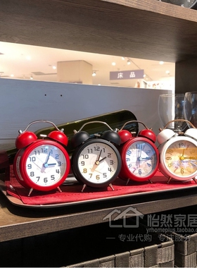 北欧双耳闹钟床头小闹钟