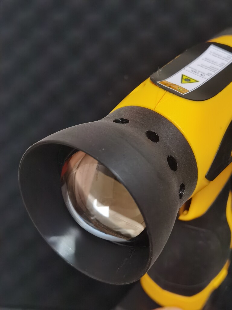 手持紫外灯uvled蓝光灯uv腻子车漆修复固化灯irtuv/405/395锂电池