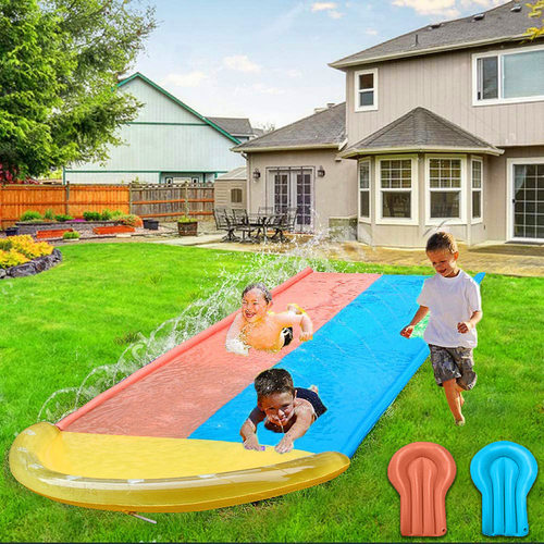 儿童单双人滑水道亲子户外草坪