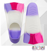 备鞋 浮潜装 硅胶脚掌潜水专业训练蛙鞋 脚蹼游泳专用儿童自由潜短款