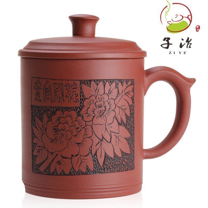 原矿宜兴纯全手工紫砂杯
