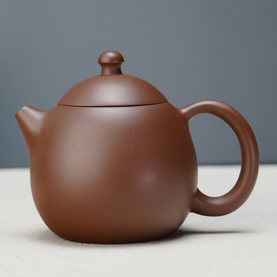 子冶200cc龙蛋壶原矿老紫泥宜兴紫砂壶名家纯手工功夫茶茶具礼盒