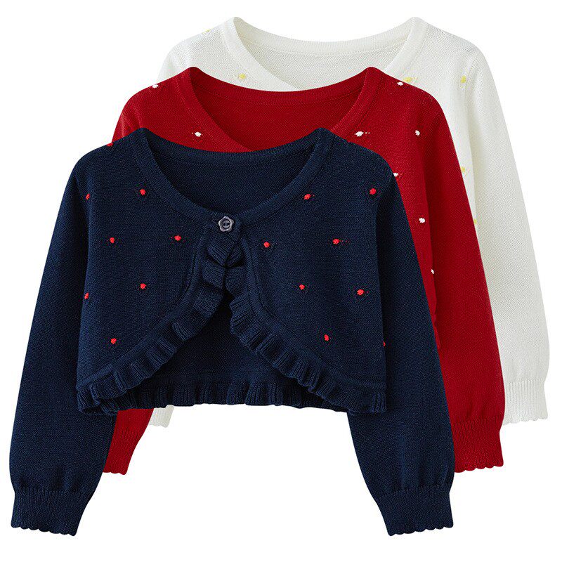 女童披肩斗篷外套春秋季薄款儿童长袖开衫宝宝连衣裙外搭披风上衣