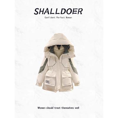 派克服女加绒加厚2025年新款冬季爆款宽松棉服棉袄冲锋衣女士外套