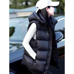2025秋冬季新款女士欧货羽绒棉服马甲外穿背心超加厚短款马夹坎肩