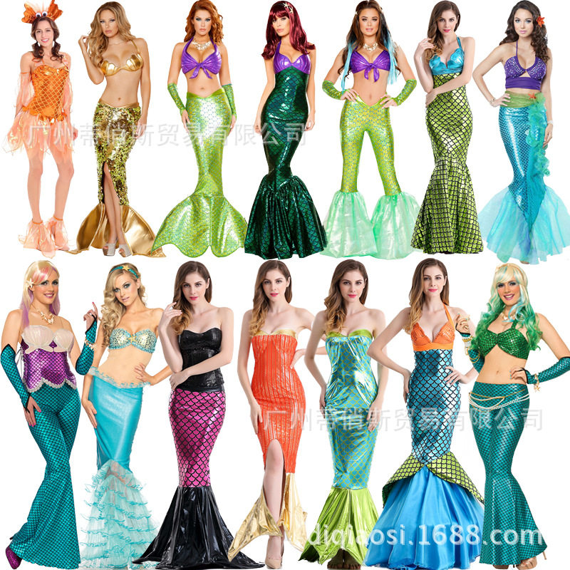new pattern show Photography Halloween Costumes cos Mermaid dress adult sexy skirt role Act clothingin the Play mode/Anime/Periphery/cos/Board games ,  Cosplay Apparel/Props/Service ,  cos Photography/Late stage/Makeup  category - from Buy2taobao.com to provide professional Taobao agent buy service