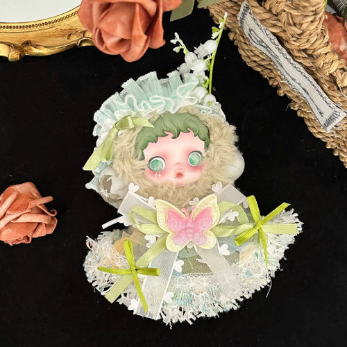 SP光织园娃衣冬日乐章搪胶毛绒skullpanda挂件替换衣服公主裙娃衣