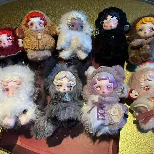 新款 SKULLPANDA3.0不眠剧场系列潮玩毛绒公仔玩具挂件盲盒礼物