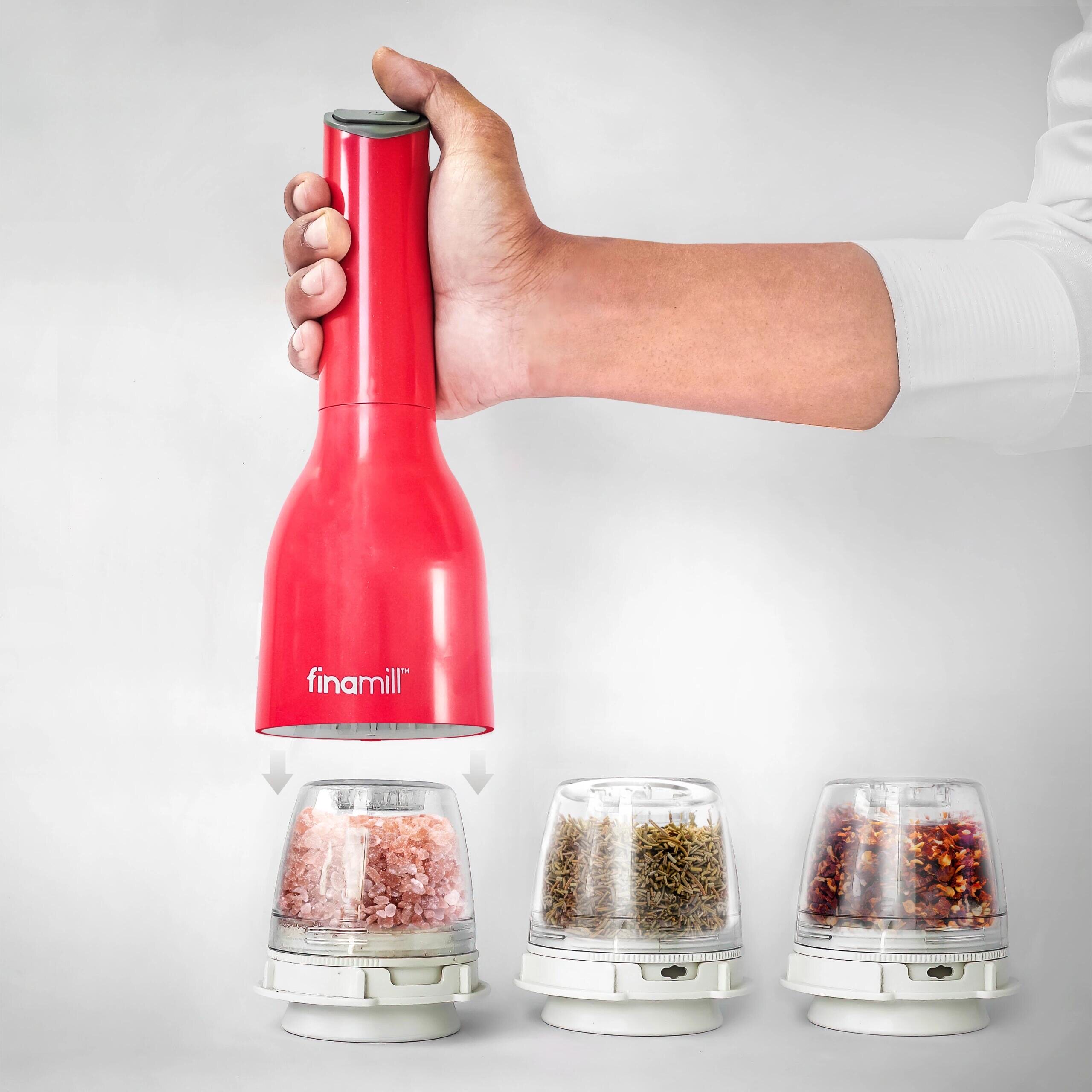 董洁同款美国finamill电动研磨器黑胡椒玫瑰海盐花椒磨香料研磨瓶