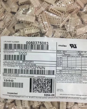 molex连接器 5037-5083 50375083 50-37-5083 5264-08 原装现货