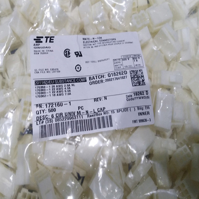TE连接器 172160-1 胶壳6P 4.14MM间距 原装现货 一个起拍