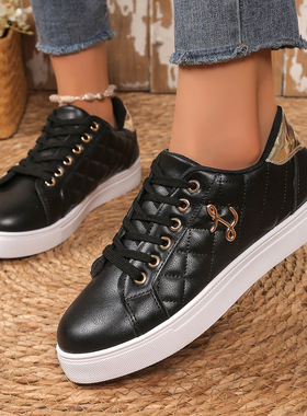 欧美女鞋大码43系带运动单鞋女新women flat shoes causal shoes