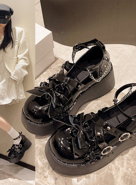 Autumn and winter retro small leather shoes for women, Mary
