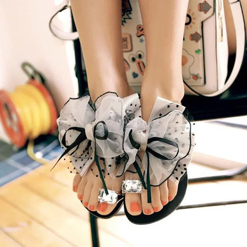 Cold slippers women's knot big toe fashion ladies slippers