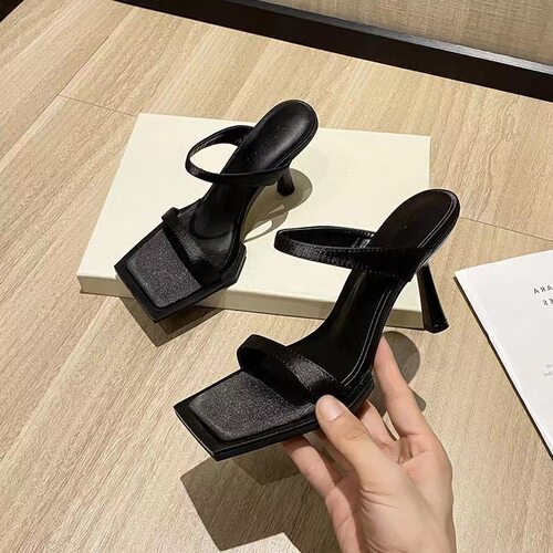 High Heels Women's Summer Button Women's Shoes Roman sandals