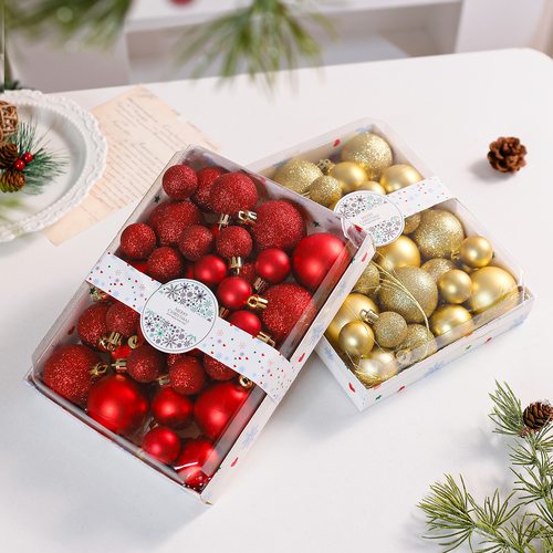Christmas Ball Set Decoration Pendant Christmas Tree Box