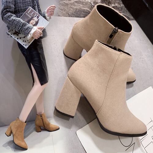 High heeled boots, women's Ladies boots, fashion boots shoes