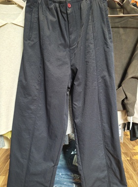 特价欧货简谜25001加绒休闲裤2025冬款九分直筒女松紧烟管裤显瘦