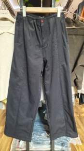 九分直筒女松紧烟管裤 2025冬款 显瘦 欧货简谜25001加绒休闲裤 特价