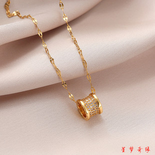 网红爆款小蛮腰项链女2026小众设计高级感轻奢颈链锁骨链生日礼物