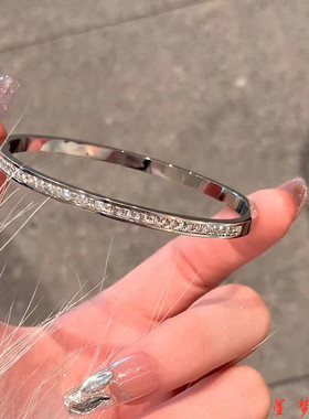 手镯女18K玫瑰金彩金满天星手环网红轻奢精致ins小众不掉色送闺蜜