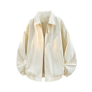 男女款 外套潮牌休闲美式 宽松 情侣夹克开衫 杰克传洋纯色春季