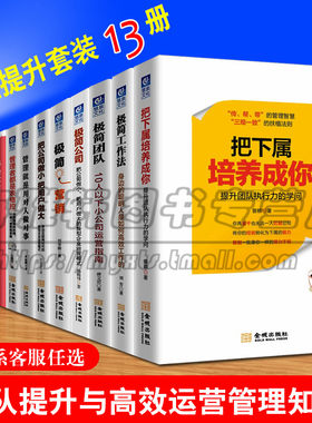 正版 管理类书籍 企业员工自我管理与培训 管理学 极简公司工作法团队营销 企业管理培训套装13册图书