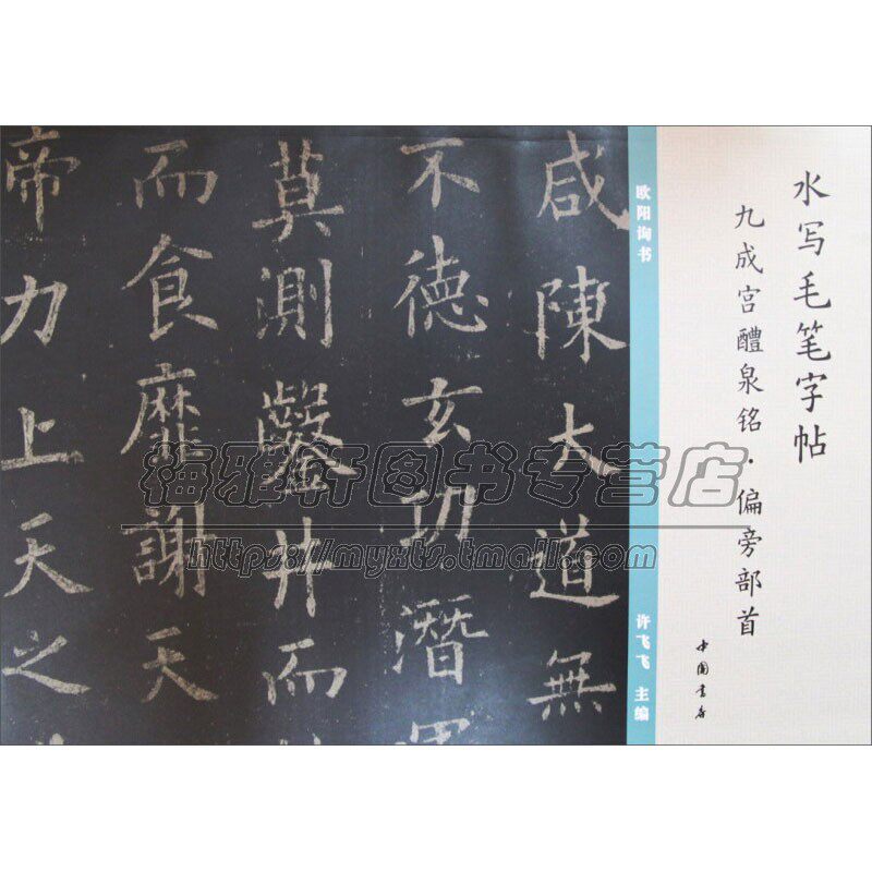水写毛笔字帖九成宫醴泉铭偏旁部首 中国毛笔字临摹范本练习 爱好者