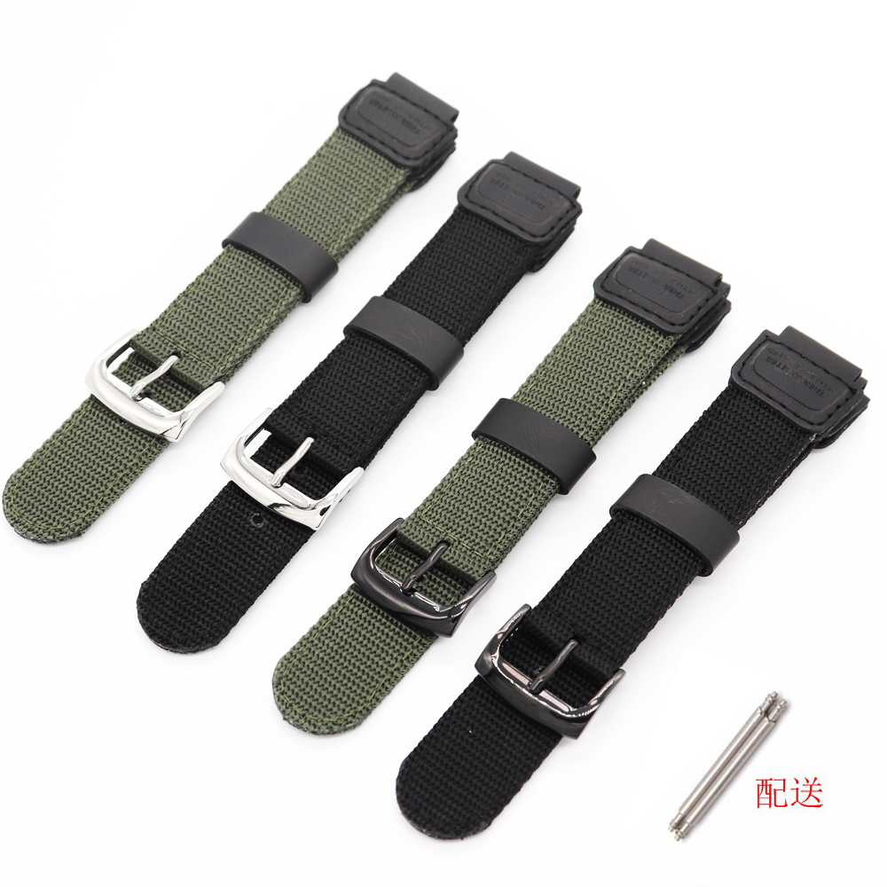 卡西欧适配凸口帆布手表带