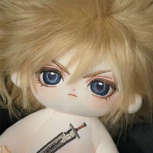 终幻想克劳德属性20cm棉花娃娃公仔玩偶毛绒玩具游戏周边礼物