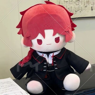 原创时光代理人动漫vein属性40CM坐姿棉花娃娃可换装毛绒玩偶礼物