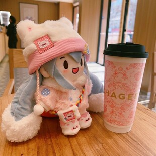 日本 初音未来fufu棉花娃娃miku周边可爱玩偶公仔女生生日礼物