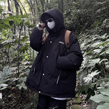XZ607-1-WT303-P125158元主推款拼色前后绣花连帽棉衣，男装棉衣，星座607-1
