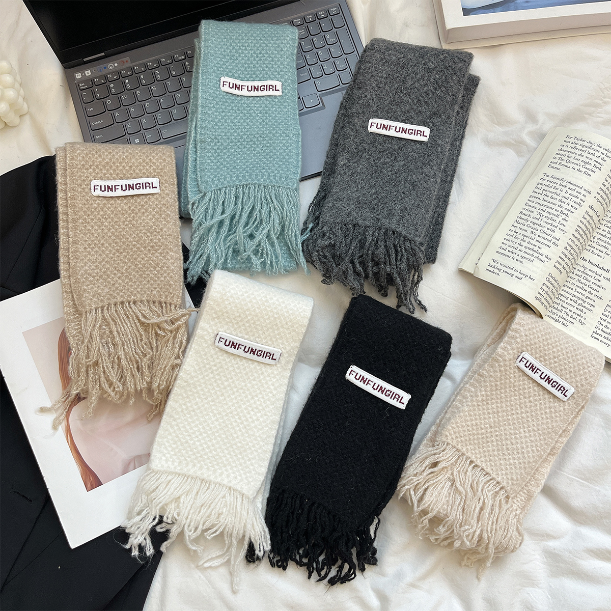 流苏长条围巾韩版女生秋冬季