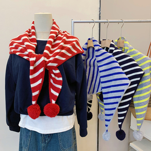 2025韩系三角巾披肩女秋冬季 饰外搭 氛围感围巾时髦百搭保暖围脖装