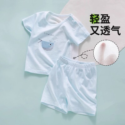 婴儿短袖夏季薄款上衣