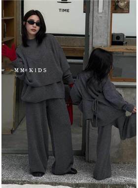 韩国波拉BORA童装2025秋冬新款MM+女童洋气羊绒洋气大方三件套