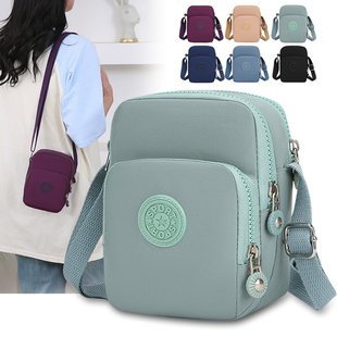 迷你mini手机包斜挎小方包男女休闲尼龙牛津布腰包可放多部手机包