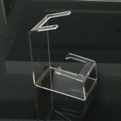 亚克力透明美容仪展示架托架直发器电夹板卷发棒直发梳气垫梳展架