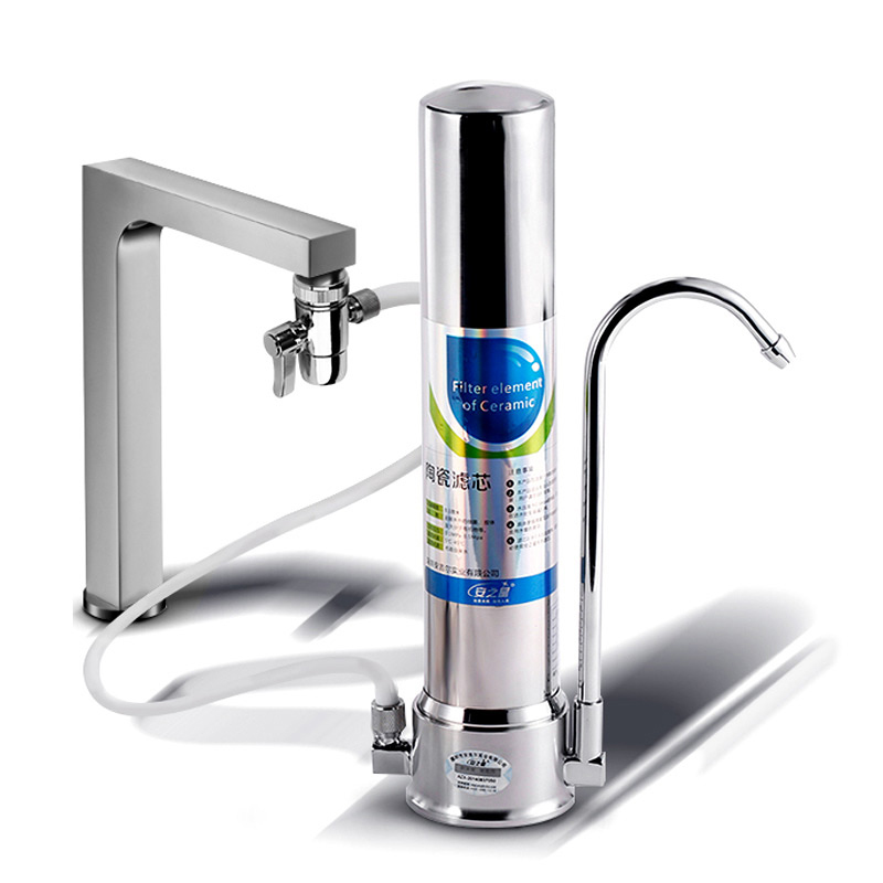 安之星台式净水器 家用自来水龙头净水机 不锈钢陶瓷终端过滤器