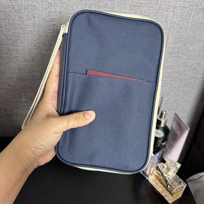 四件包邮 出口尾货 防水布面手挽带证件包包护照包卡包