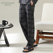 薄款 休闲空调裤 夏季 全棉大码 可外穿 芬腾可安睡裤 家居裤 男纯棉长裤