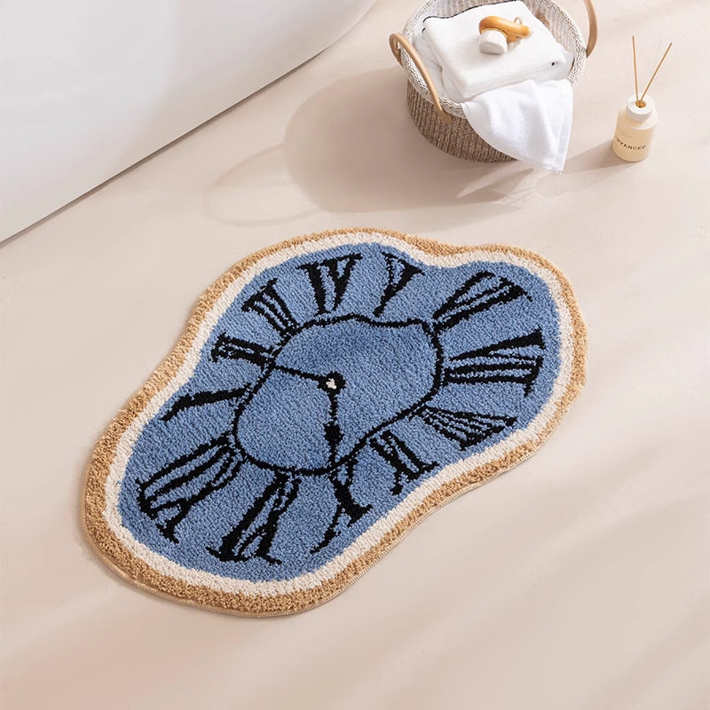 异形时空植绒系列浴室地垫吸水速干卫生间耐脏耐磨防滑脚垫可,居家布艺,地毯,淘宝优惠券,粉丝福利购,淘宝优惠卷