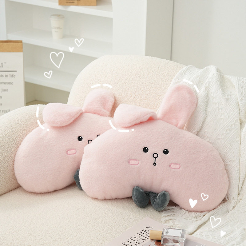 毛绒可爱月牙兔抱枕 柔软舒适客厅座椅靠背垫女 卡通沙发玩偶靠枕,居家布艺,抱枕被,淘宝优惠券,粉丝福利购,淘宝优惠卷