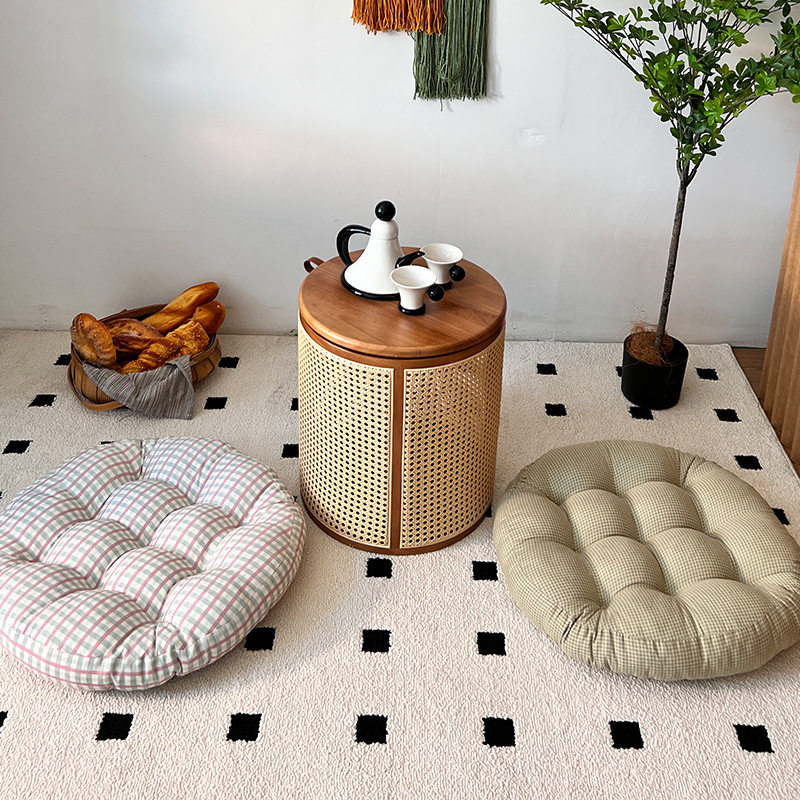 家用客厅懒人圆形餐椅垫加厚榻榻米蒲团垫地板座垫简约条纹飘窗垫,居家布艺,美臀垫/保健坐垫,淘宝优惠券,粉丝福利购,淘宝优惠卷