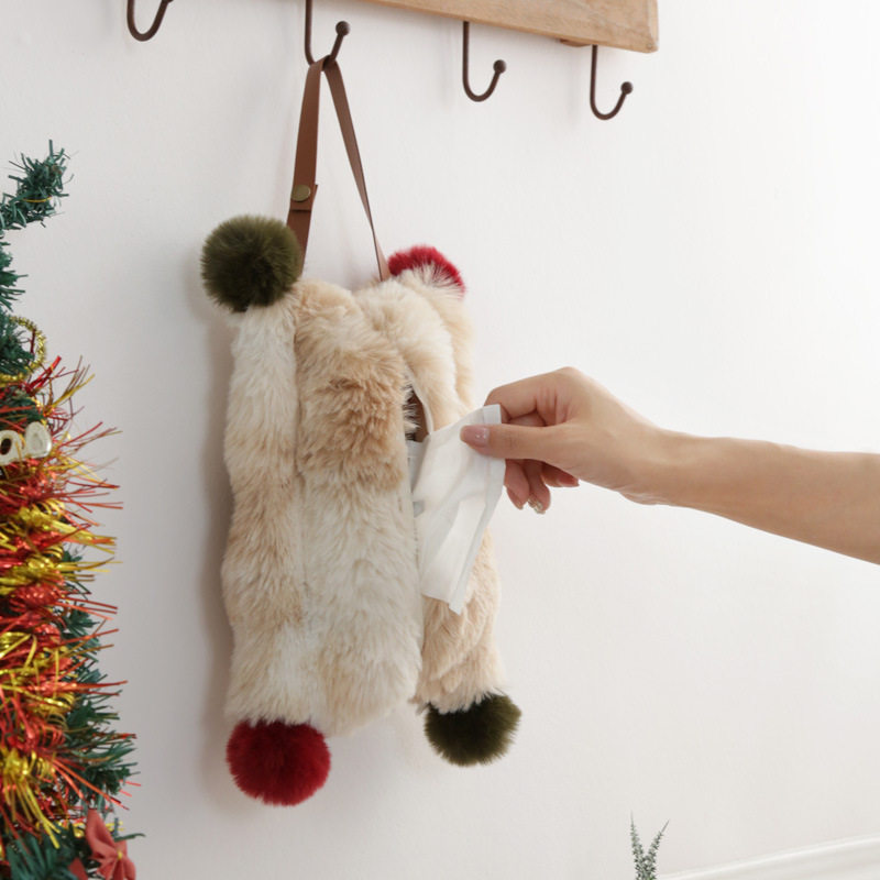 氛围感毛绒纸巾袋家用车载布艺纸巾盒抽纸袋客厅轻奢餐巾纸袋工厂,家居饰品,装饰纸巾盒,淘宝优惠券,粉丝福利购,淘宝优惠卷