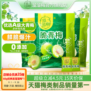 脆爽爆汁青梅休閑零食酸脆解饞網紅酸話梅子開味 溜溜梅脆青梅