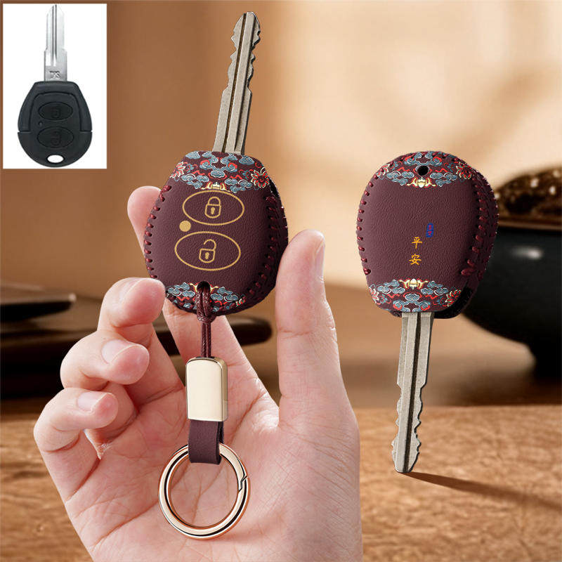 适用奇瑞36旗云汽车钥匙套大众老款捷达遥控包扣壳保护套专用男女