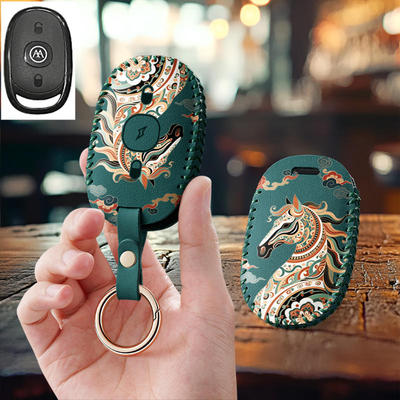 适用爱玛电动车钥匙套艾玛电瓶车露娜仰望爱琪qb33乐维爱朵扣壳套