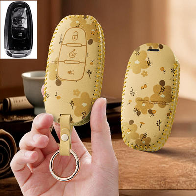 适用大阳VRC150钥匙套v锐300ADV150摩托车改装皮套遥控锁匙包扣男